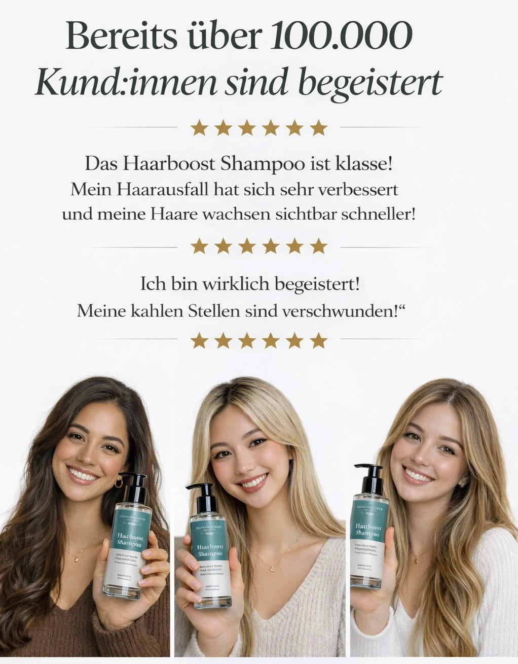 Ultimate Haar Set - Shampoo, Conditioner, Haarserum | 3 Monats-Vorrat