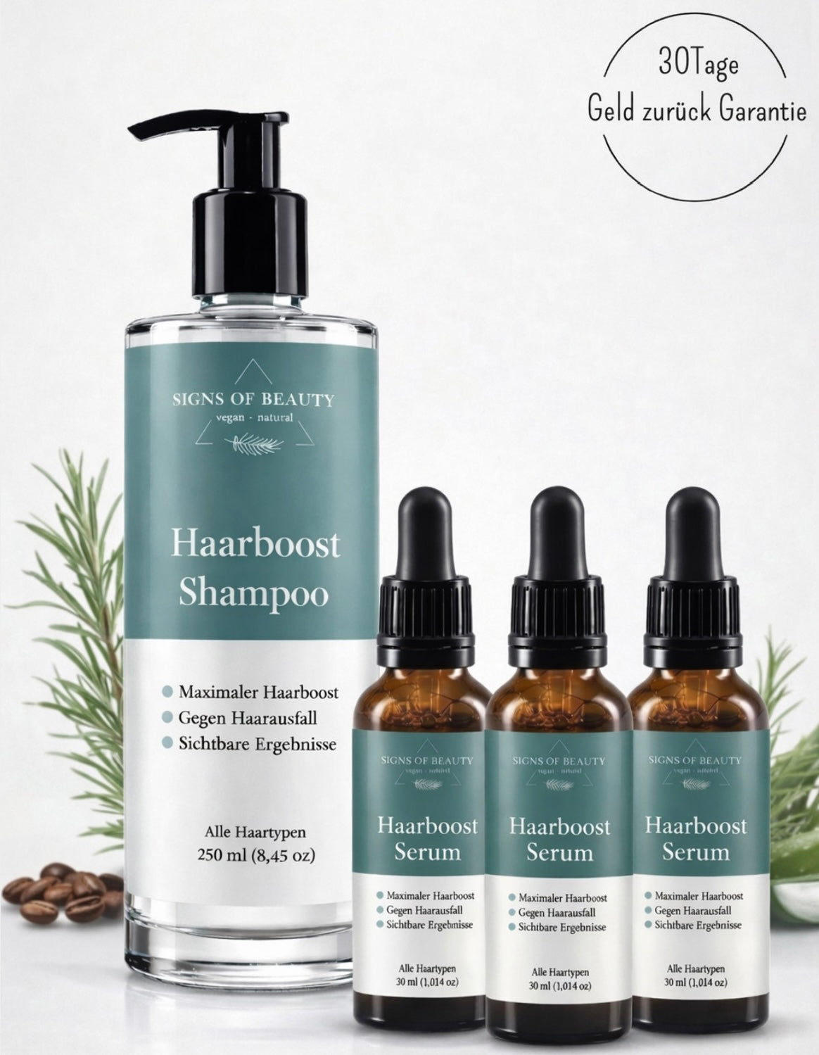 Extrem Haircare Set - Shampoo, Haarserum | 3 Monats-Vorrat